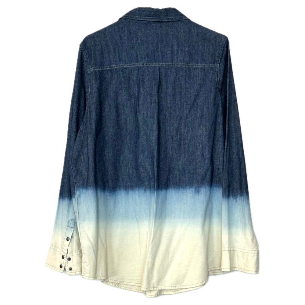 Jessica Simpson | Juniors Plus Ombré Denim Top | Color: Blue/White | 2X | EUC