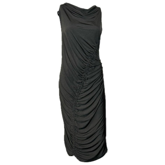 next | Womens Gathered Bodycon Dress | Color: Gray | Size: 14 | Pre-Owned