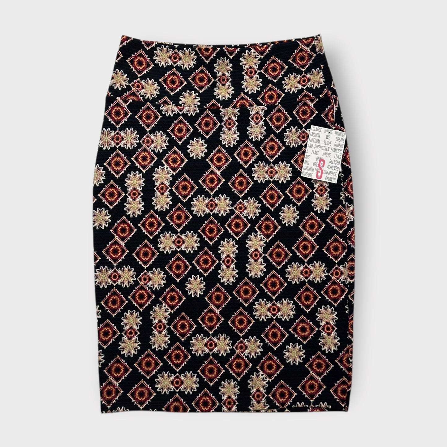 LuLaRoe Cassie Pencil Skirt - Multicolor Starburst - Women's S (4-6) - NWT