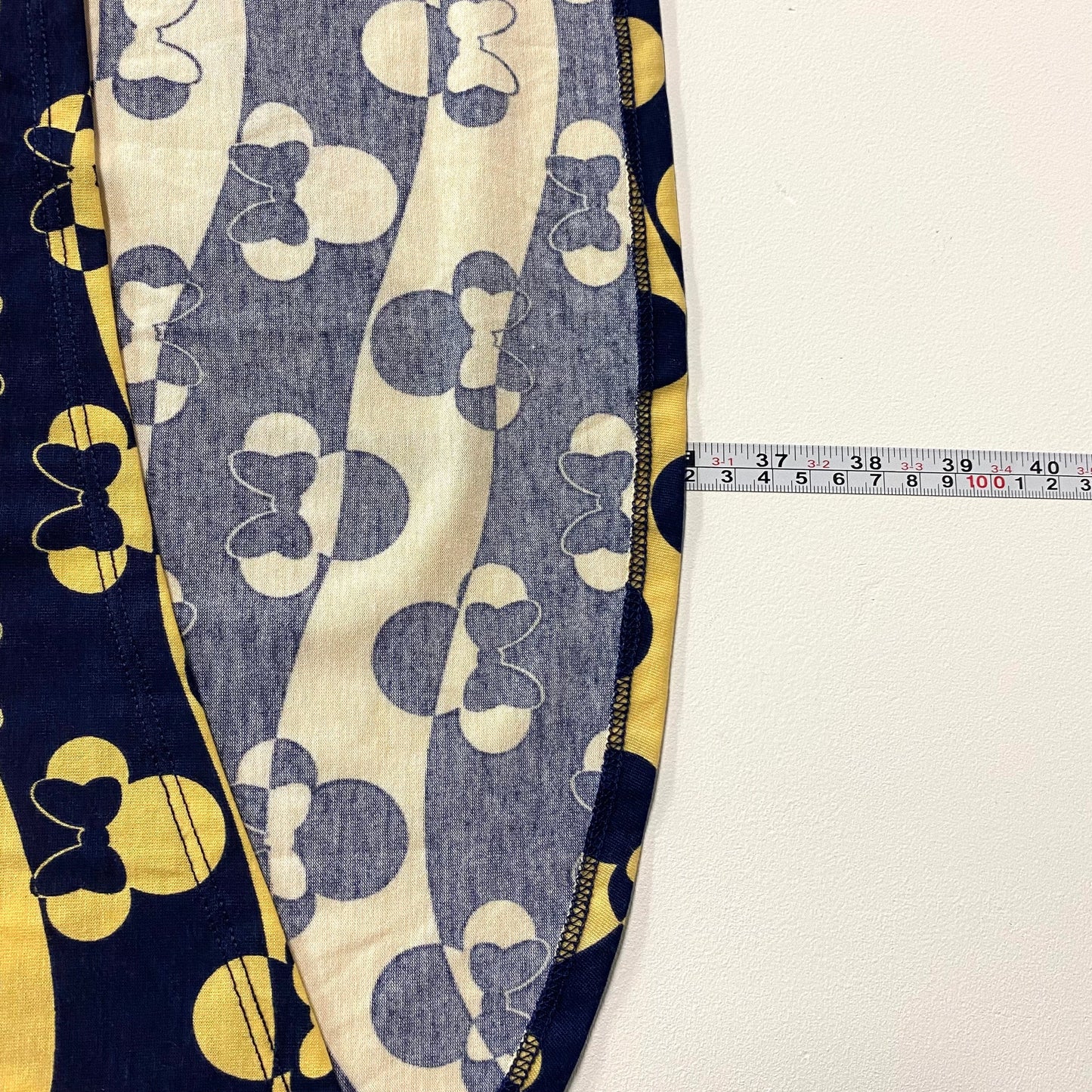 LuLaRoe Disney | ‘Minnie Mouse’ Positive/Negative Irma S/s Tunic Top | Color: Dark Blue/Yellow | Size: XL | NWT