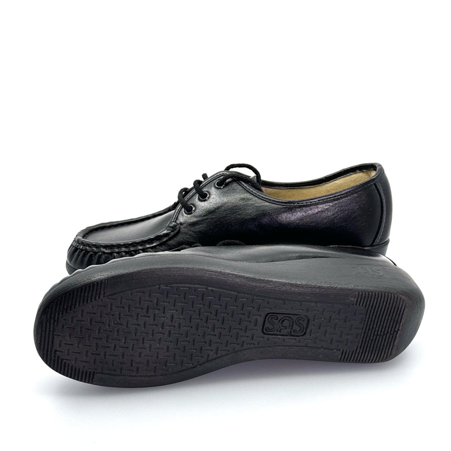 SAS | Womens Bounce Wedge Loafers | Color: Black | Size: 10N | EUC