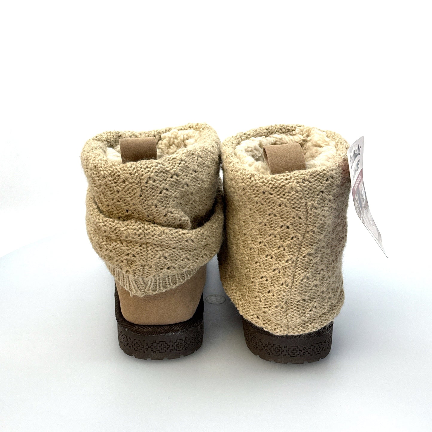 Muk Luks Essentials | Womens Laurel Boot | Color: Beige/Fawn Marl | Size: 6 | NWT