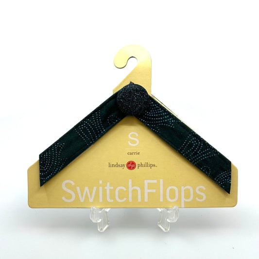 Lindsay Phillips Switchflops | 'Carrie' Sparkly Flip-Flop Straps | Color: Green | Size: S | NEW