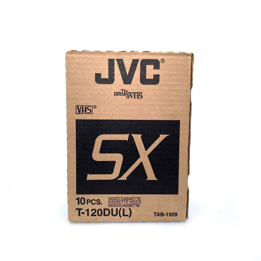 (10) JVC T-120DU(L) SX 6 Hour Video Cassette Tape NEW BACKSTOCK -  | Buy at Parsimony Shoppes