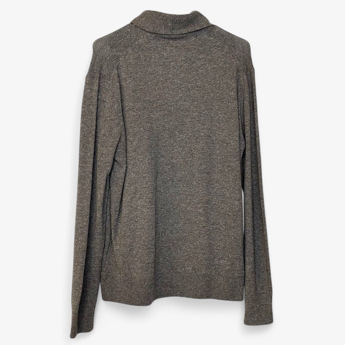 Grayers Men's Wool/Linen Cowl-Neck Pullover Sweater - Size M - Brown - Long Sleeve - EUC