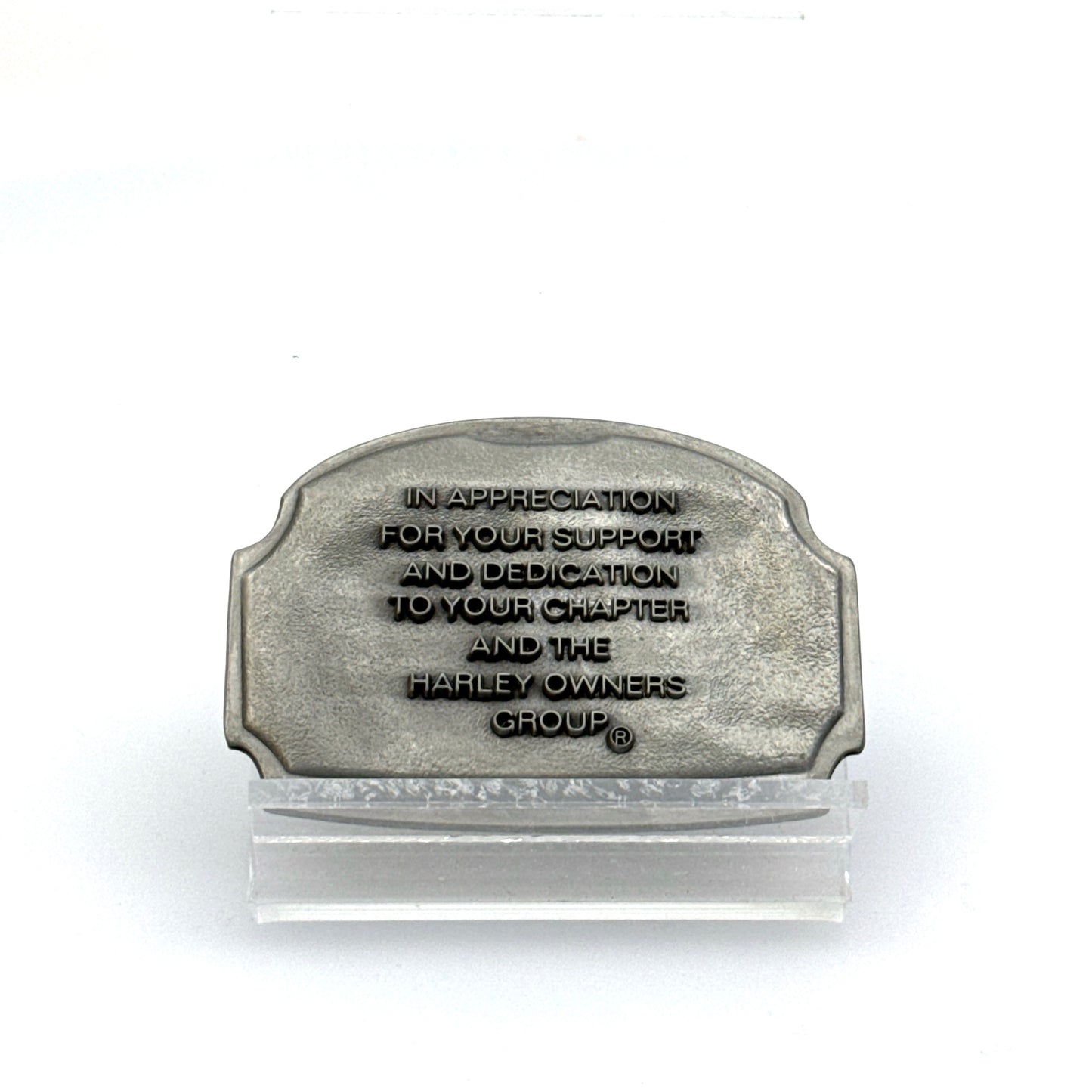 Harley-Davidson Owners Group | 2012 Pewter Medallion Plaque | Color: Silver | EUC