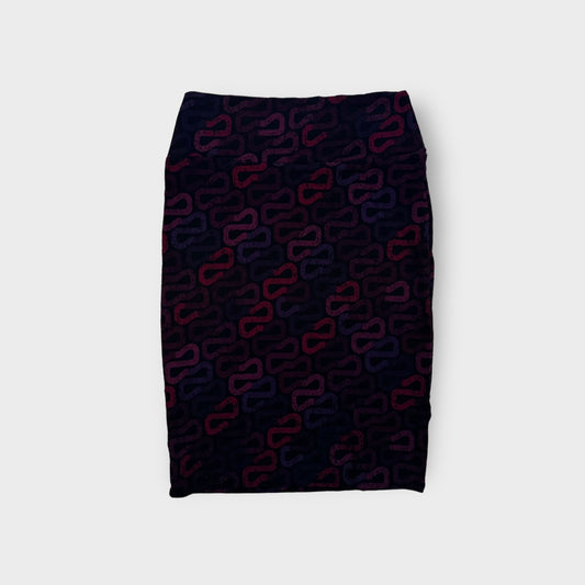 LuLaRoe Cassie Pencil Skirt | S (6-8) | Purple/Blue LINKS | NWT