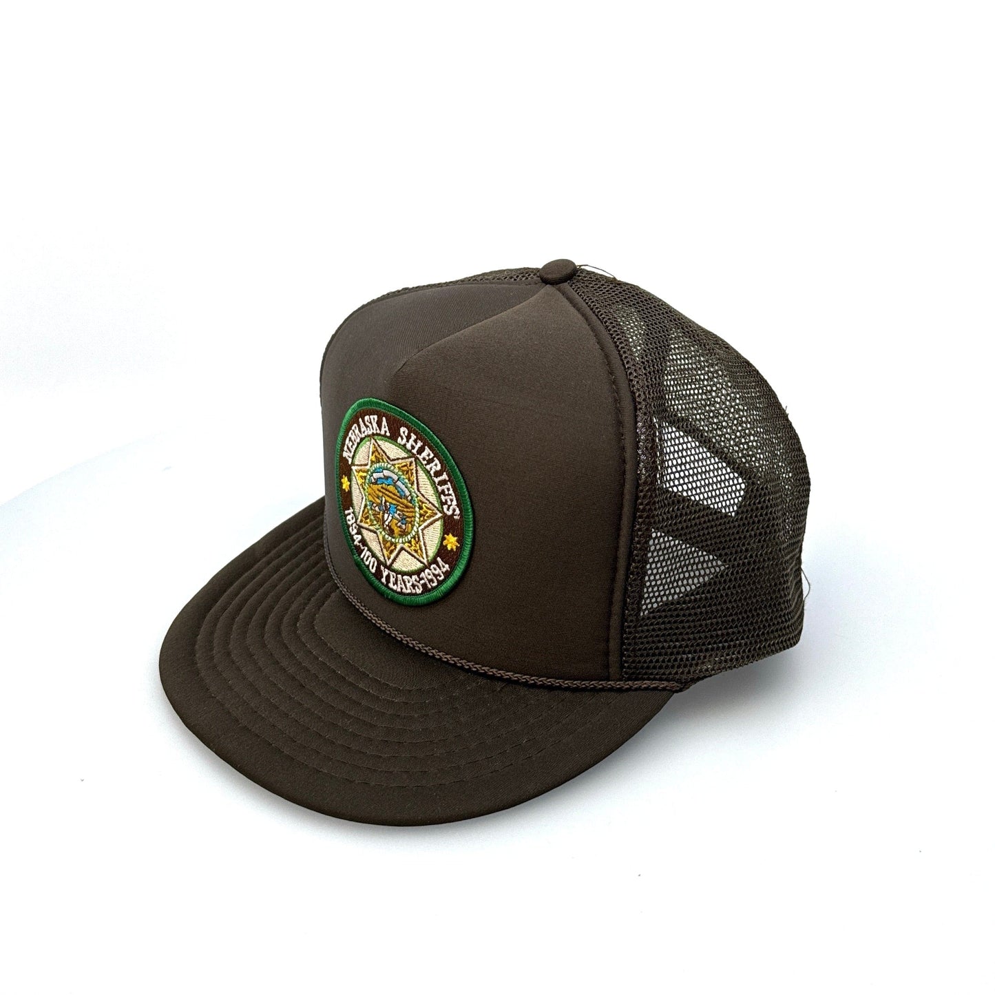 Nebraska Sheriff’s 100 Years | Nissin Foam Trucker Hat | Brown | OSFA | EUC | Pre-Owned