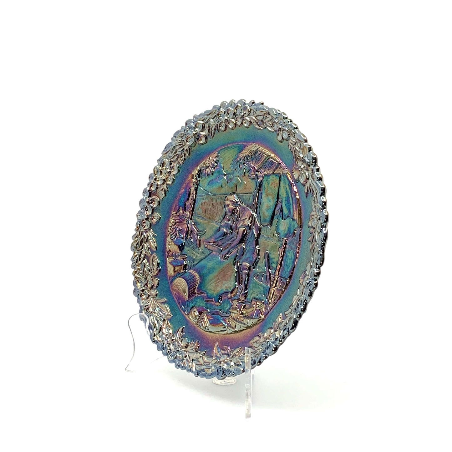 1980 Fenton Glass Collector Plate No. 11 In The Annual Series Early Craftsman of English America - | Buy at Parsimony Shoppes