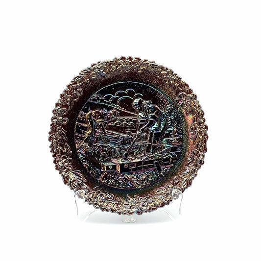 1981 Fenton Glass Collector Plate No. 12 In The Annual Series Early Craftsman of English America -  | Buy at Parsimony Shoppes