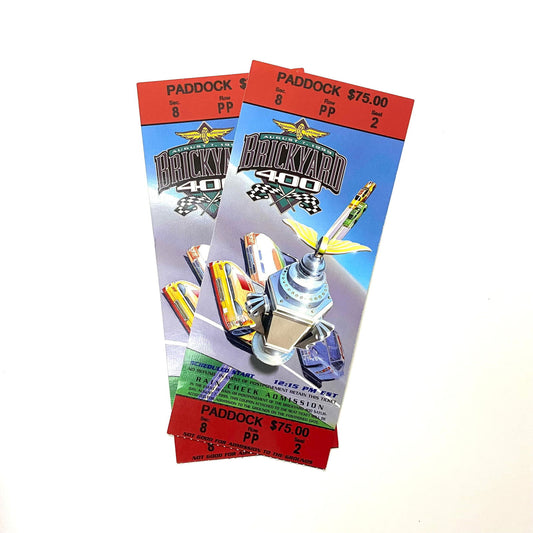 1999 Brickyard 400 Indianapolis Motor Speedway Ticket Stubs, Pair of -  | Buy at Parsimony Shoppes