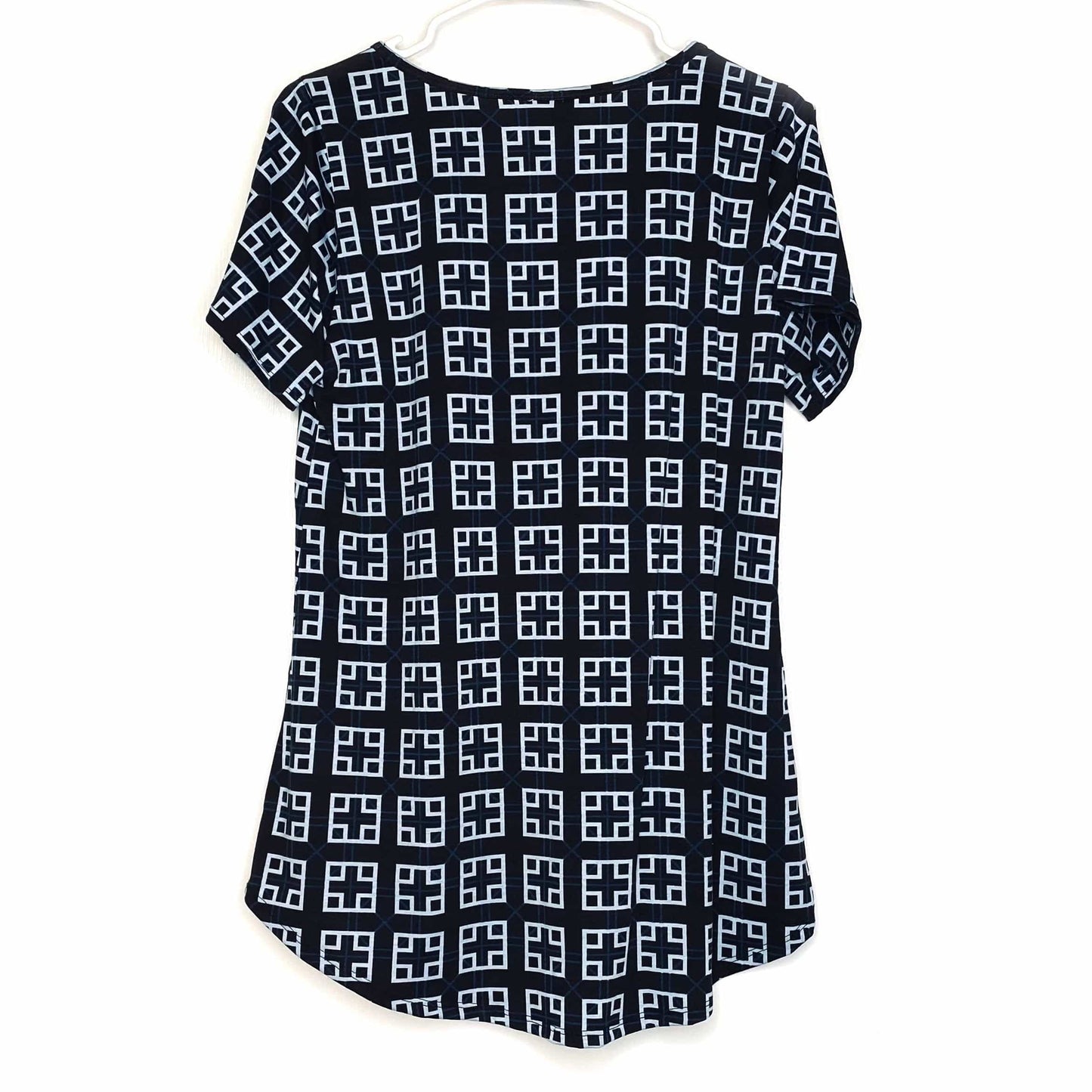 LuLaRoe Womens M Blue/White ‘Game Controller’ Classic T S/s Top NWT