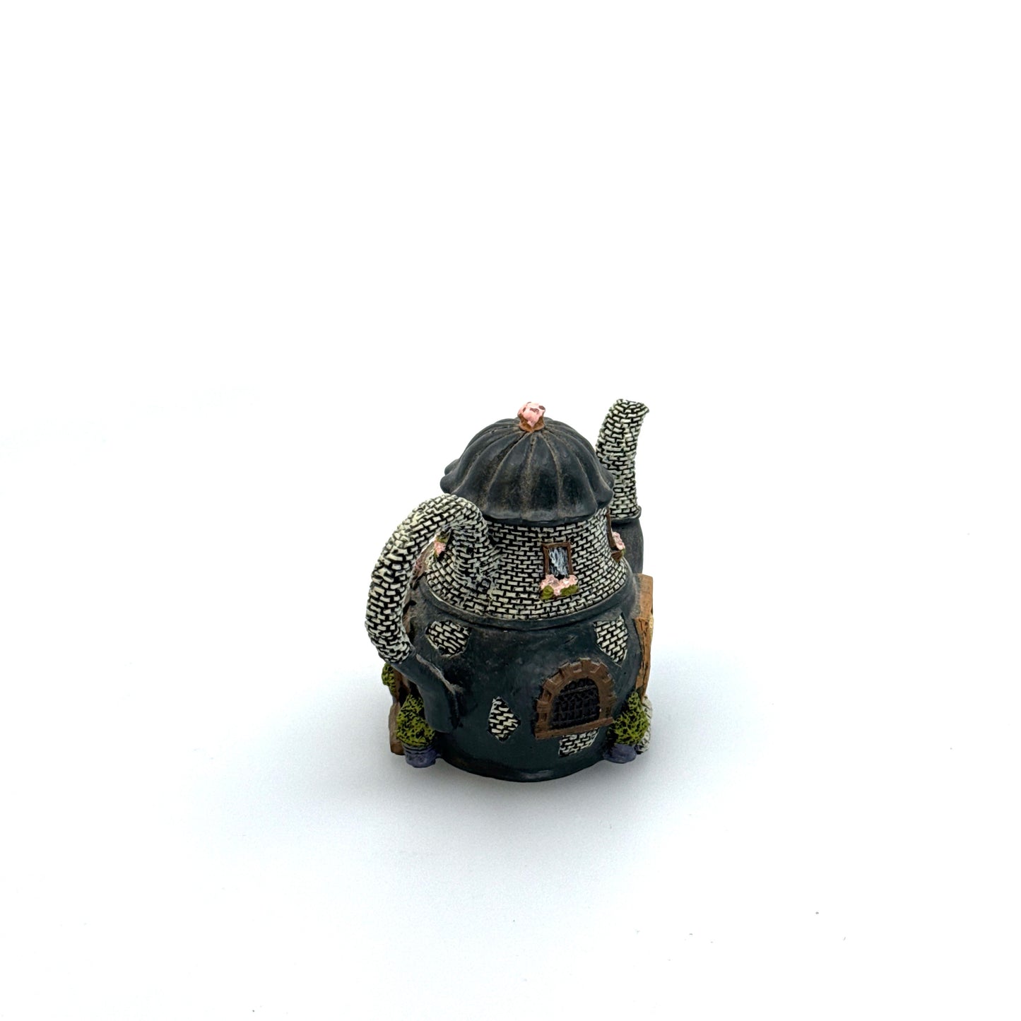 Hometown Teapot Cottages | ‘Ice Cream Shoppe’ Miniature | Color: Multicolor | Vintage