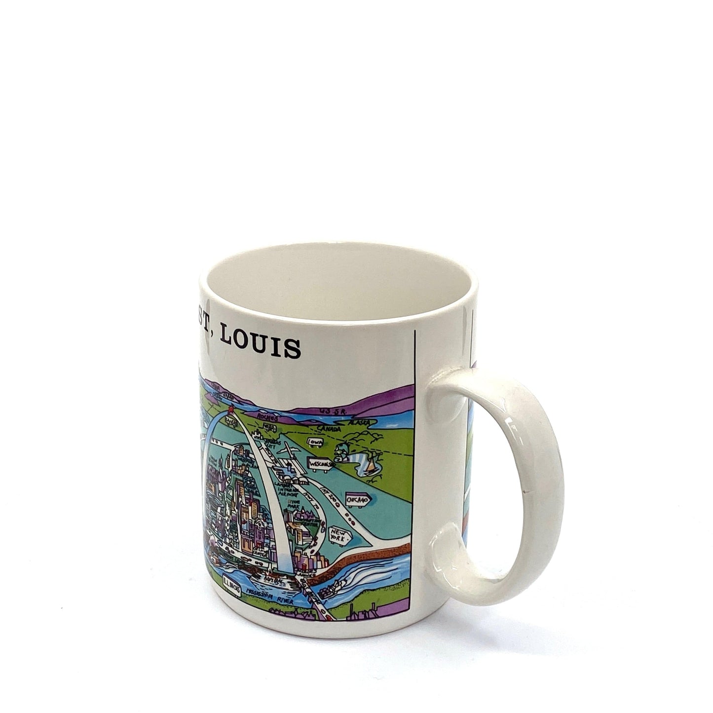 St. Louis, MO. Travel Tourism Souvenir Coffee Cup/Mug 14 Fl Oz