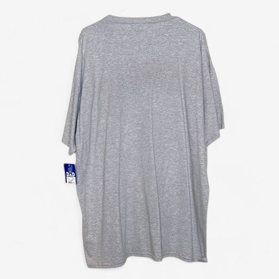 Men's #1 Dad and Grandpa Father's Day Gray Crew Neck T-Shirt - Size 2XL