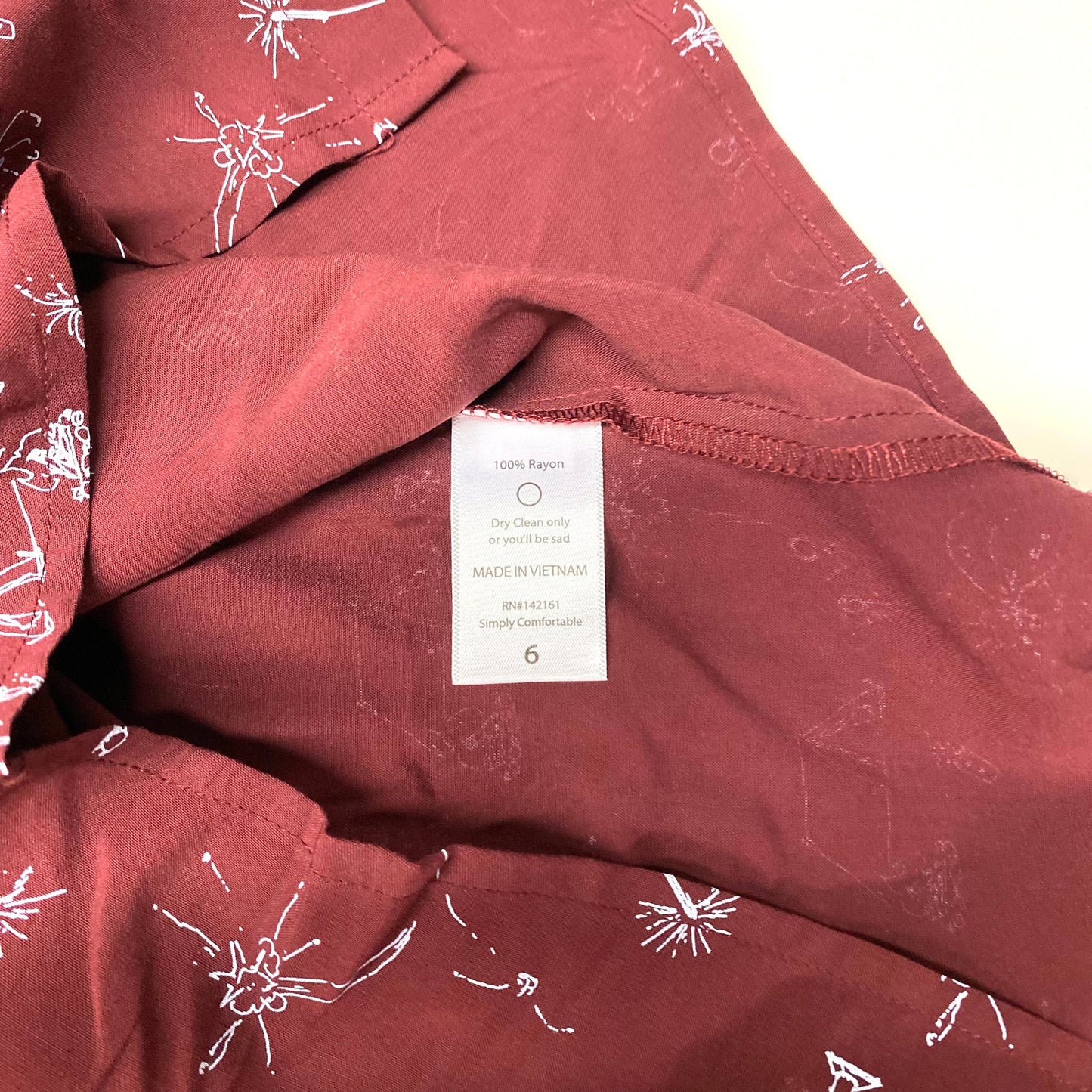 LuLaRoe Boys 6 Brick Red ‘Thor’ Camping Shirt S/s Button-Up NWT