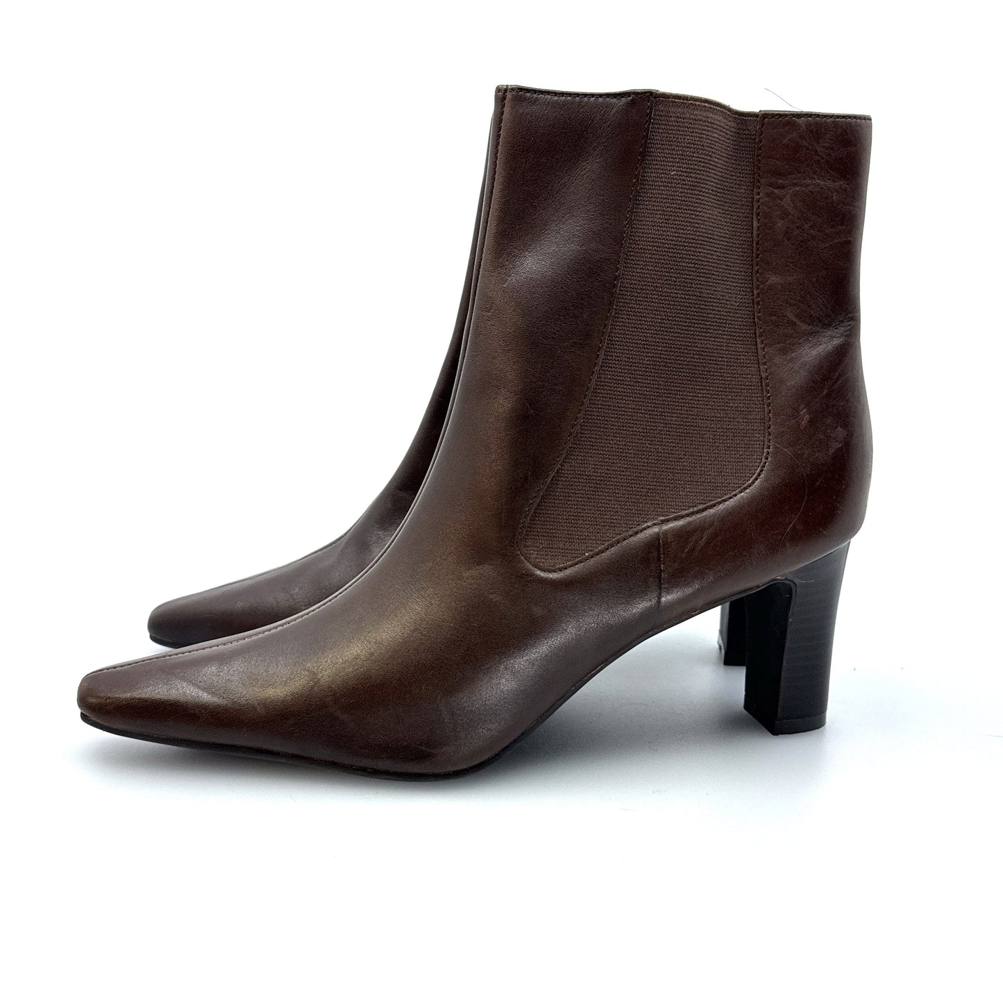 Predictions Womens Size 11 Zip Up Pointed Ankle Heeled Boots NWT