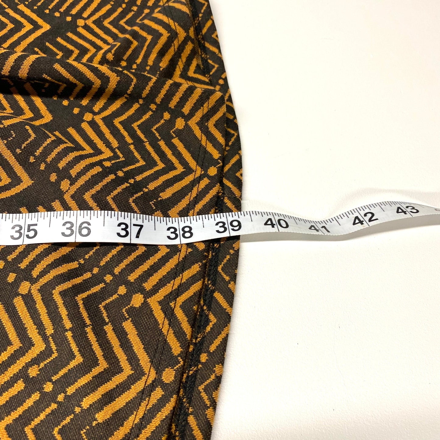 LuLaRoe Womens S Amelia Brown/Orange Chevron Pattern Dress S/s NWT