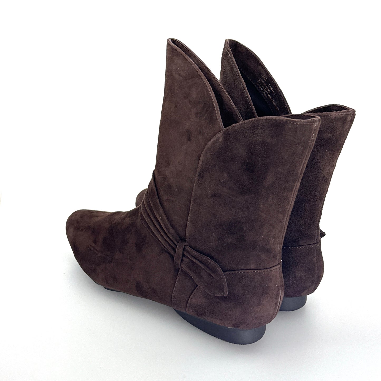 MeToo | Womens Tabitha Suede Ankle Boots | Color: Brown | Size: 9M | NIB