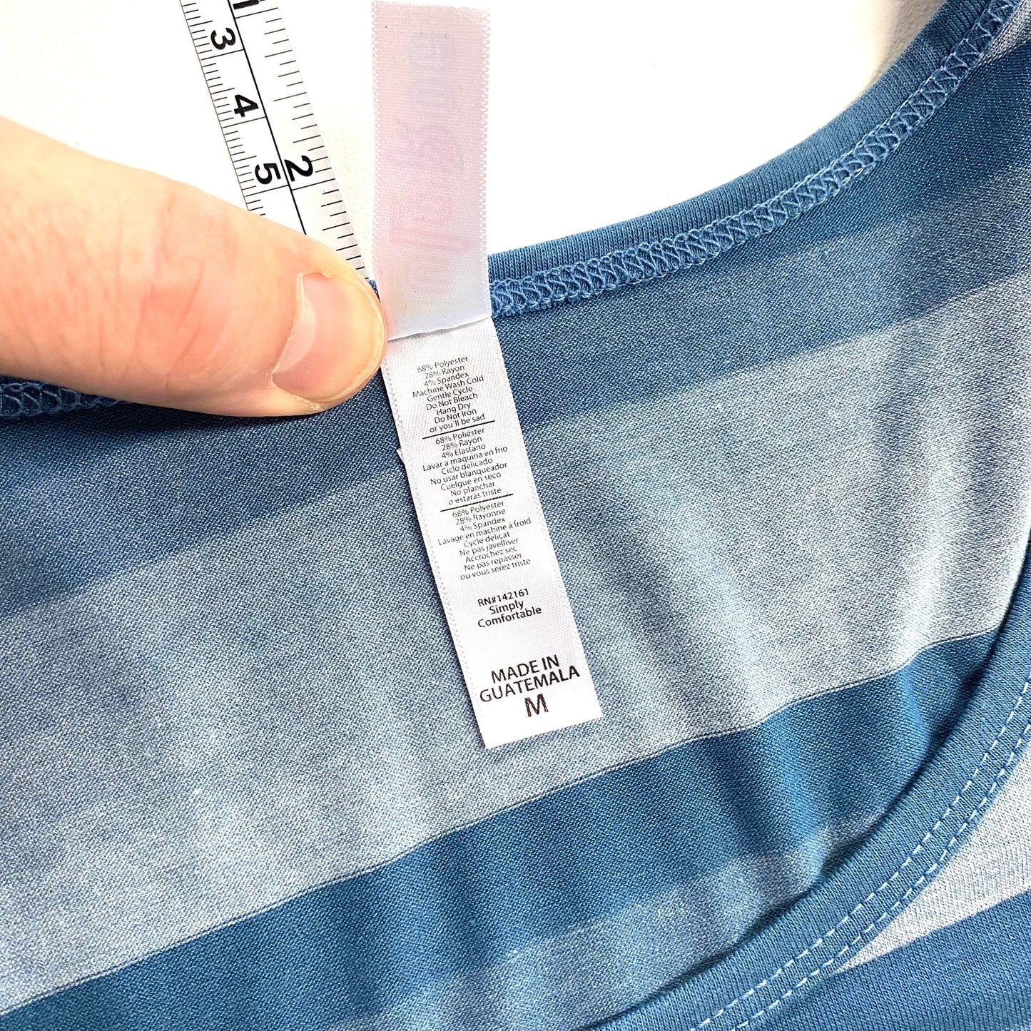 LuLaRoe Womens M Light Blue Ombré Striped Lynnae L/s Activewear Top NWT