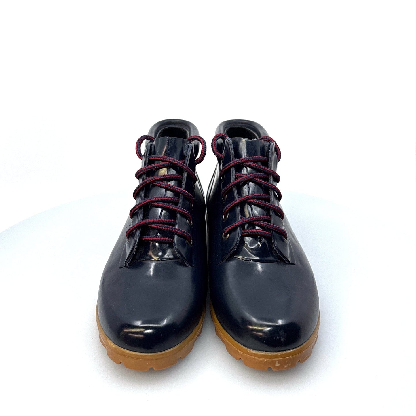 Lands' End | Rubber Low Ankle Lace-Up Boot | Size: 9 | Color: Blue | EUC