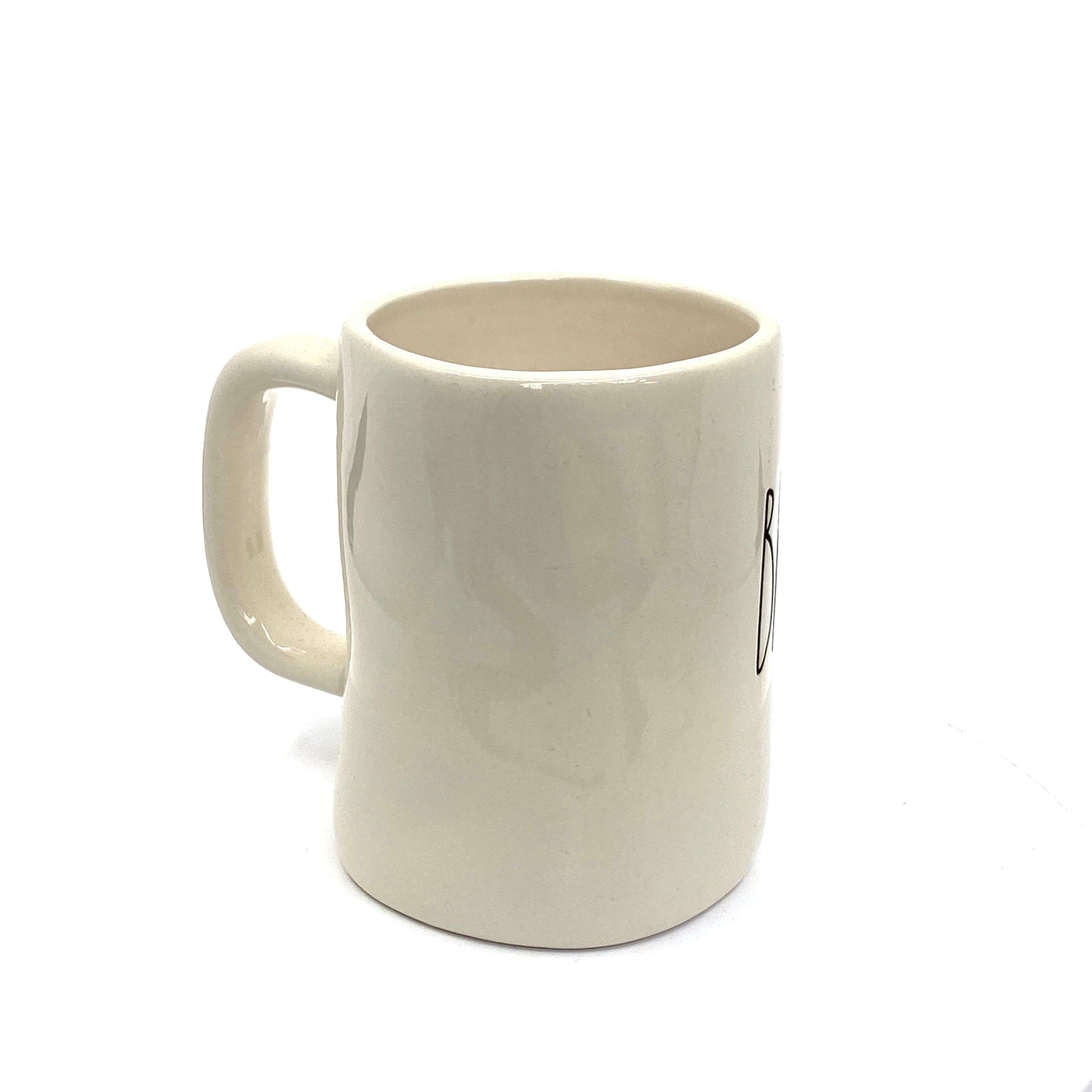 Rae Dunn Artisan Collection ‘BRILLIANT’ Large Letter White Coffee Cup Mug By Magenta