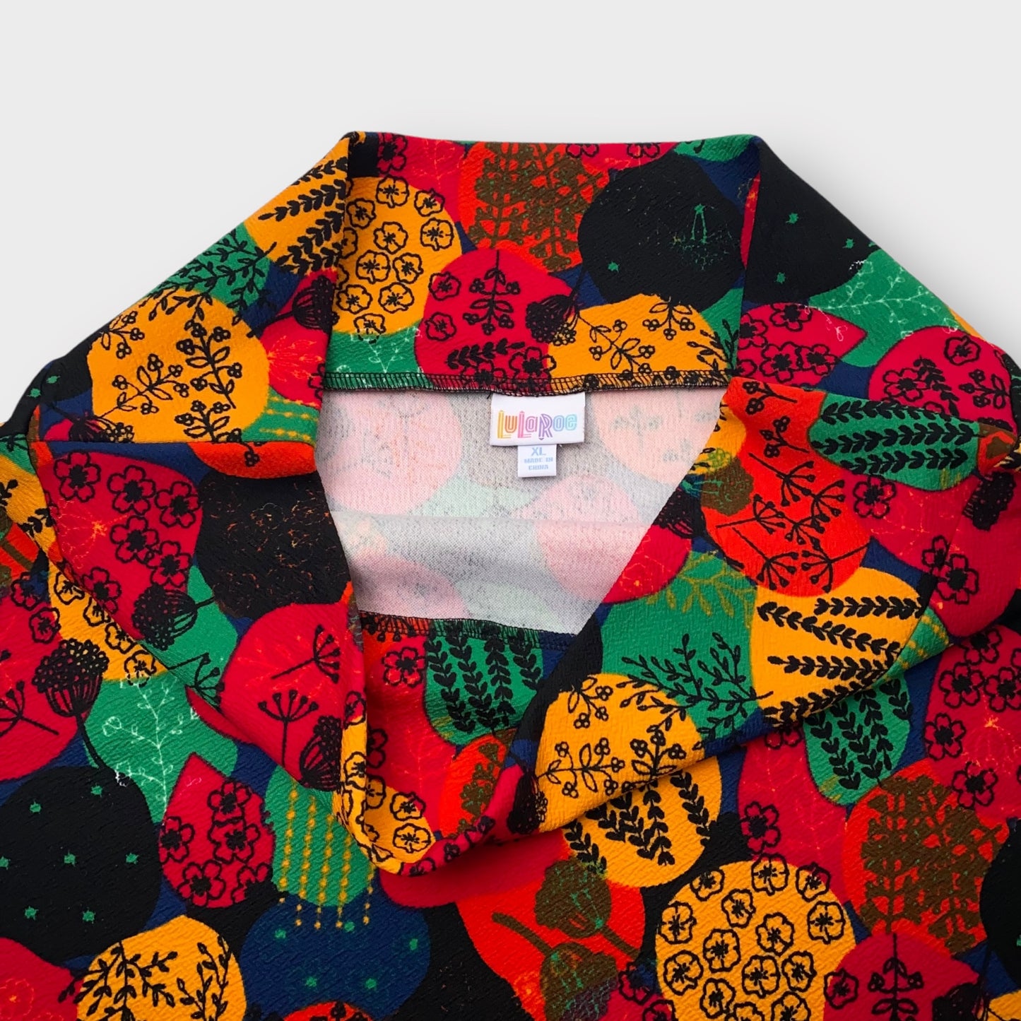 LuLaRoe Cassie Pencil Skirt - Multicolor Retro Floral - Women's XL (16-18) - NWT