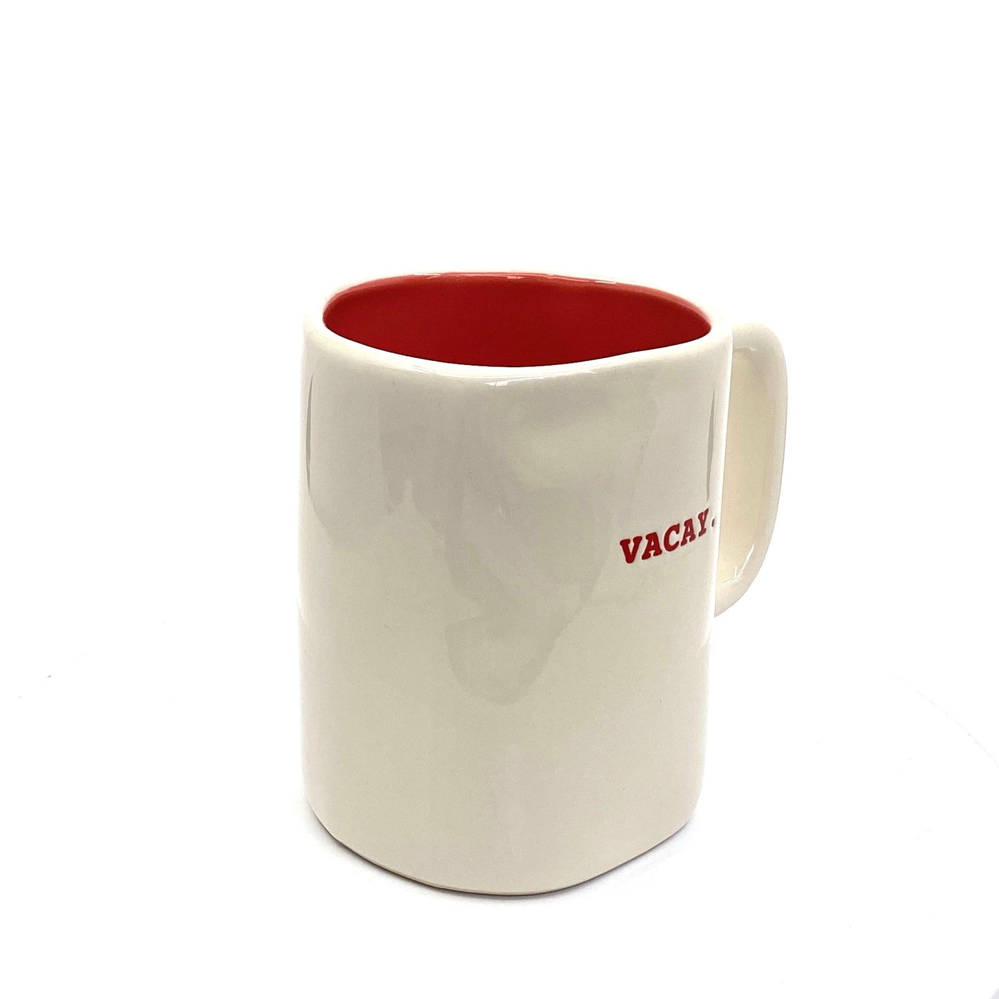 Rae Dunn by Magenta ‘VACAY.’ 12 oz. Coffee Mug Cup White/Peach