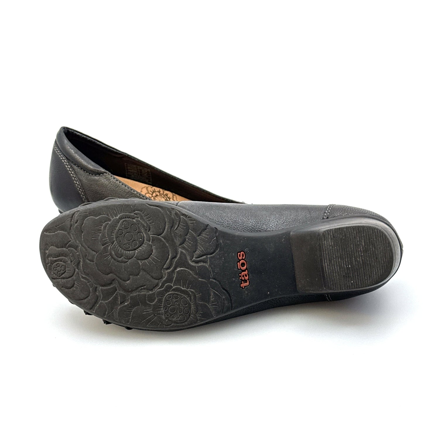 Taos | Womens Calypso Leather Slip-On Shoes | Color: Black | Size: 9 | Pre-Owned
