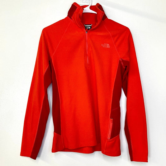 Vibrant The North Face Womens Size S Orange/Purple Fleece ¼ Zip Pullover Sweatshirt Pre-Owned