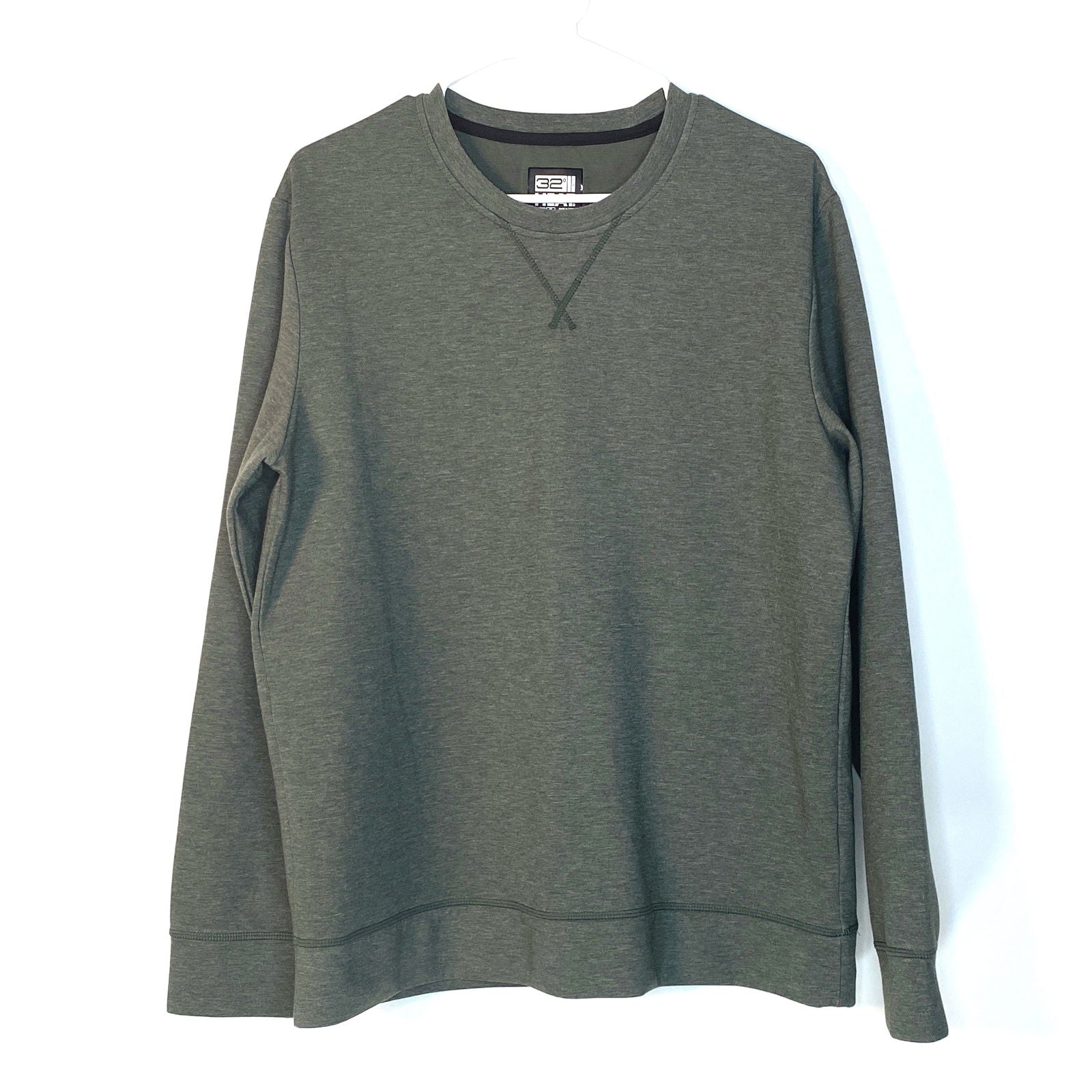 Men s Green Pullover Sweatshirt Cozy Stylish Activewear Parsimony Shoppes