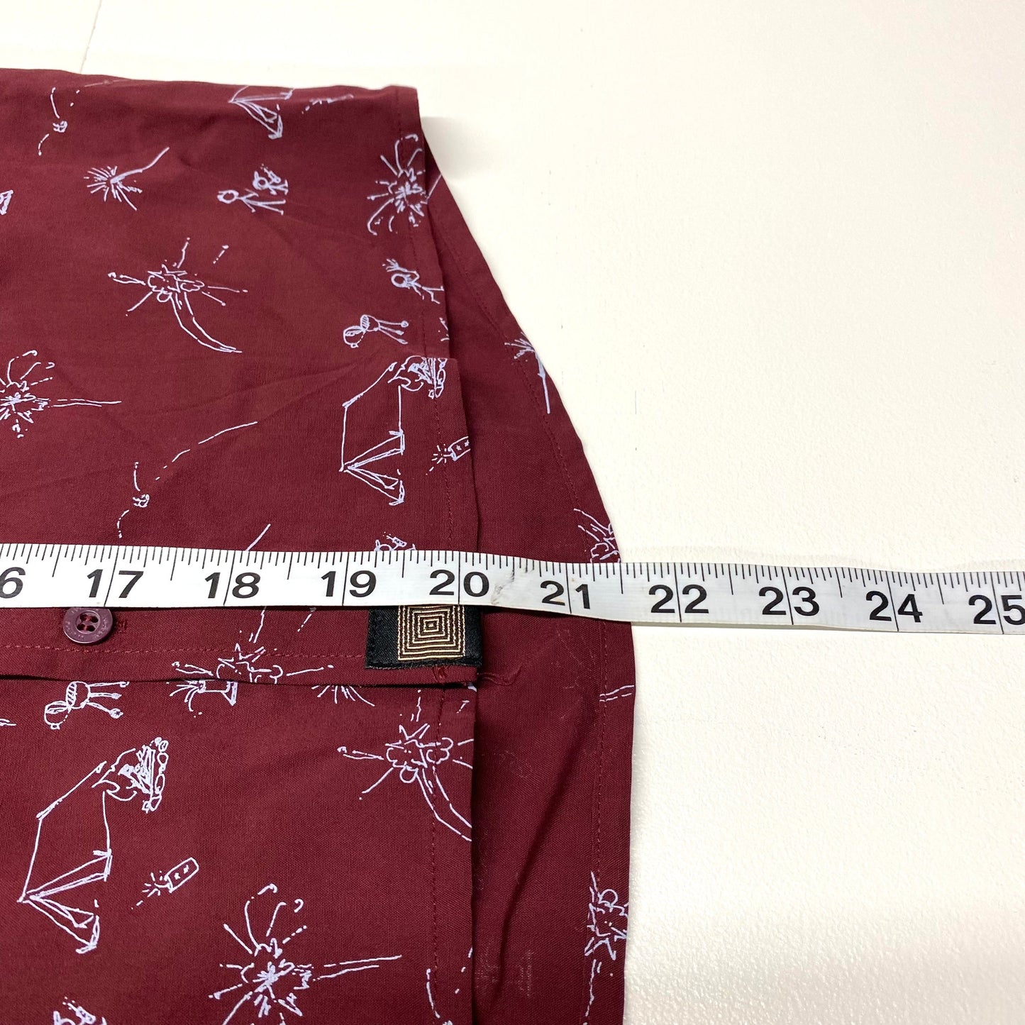 LuLaRoe Boys 6 Brick Red ‘Thor’ Camping Shirt S/s Button-Up NWT