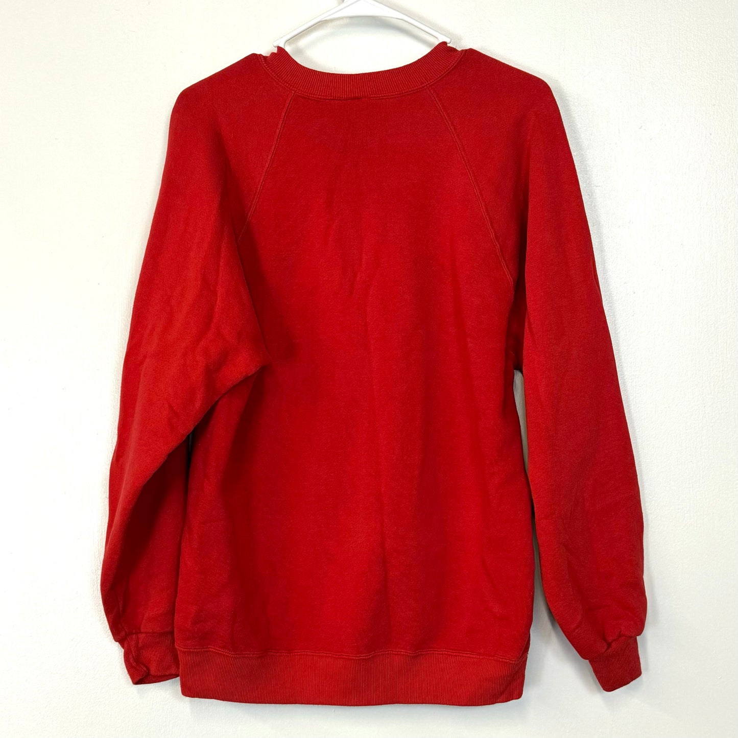 Harlan Beach Resort and Trailer Park | Fleece Crewneck Sweatshirt L/s | Color: Red | Size: M | Unisex