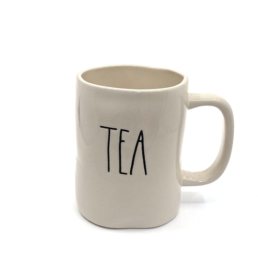 Rae Dunn Artisan Collection ‘TEA’ Large Letter White Coffee Cup Mug By Magenta
