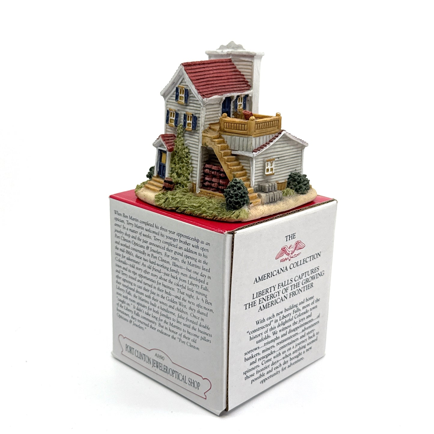 Port Clinton Jeweler / Optical Shop | Liberty Falls Americana Collection - AH90 | 1995 | EUC Original Box