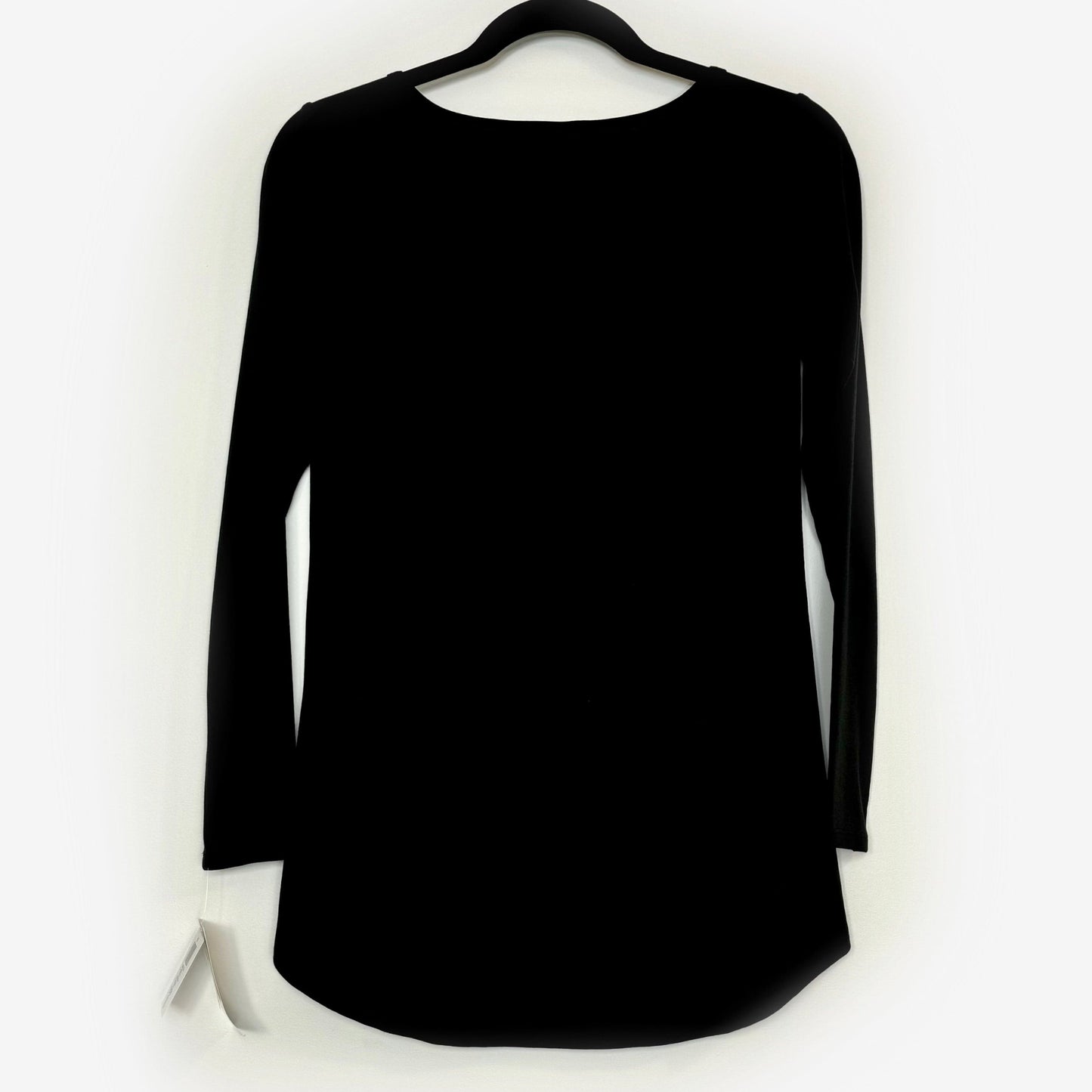 LuLaRoe NOIR | Lynnae High-Low L/s Top | Size: XXS (00-0) | Black | Solid | NWT