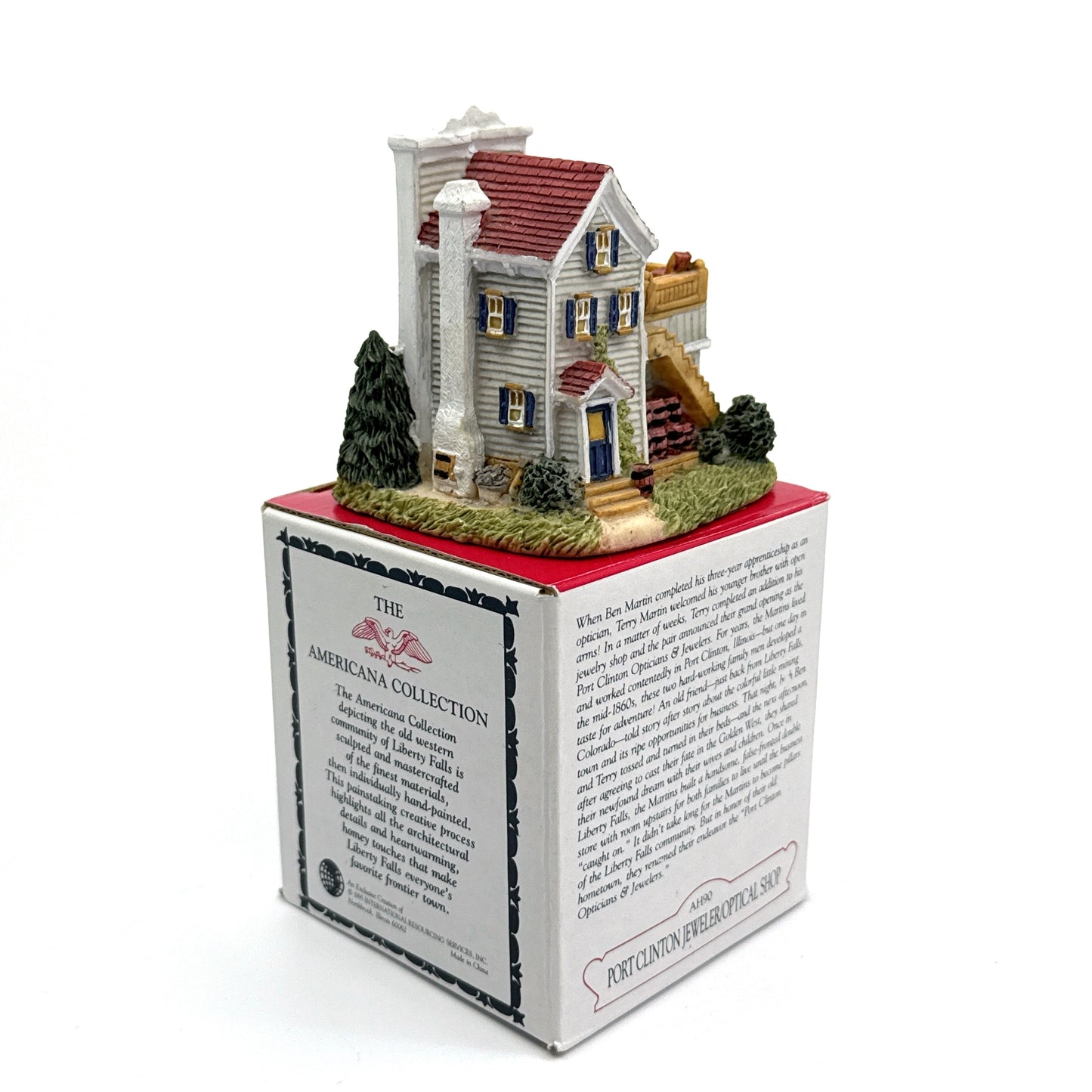 Port Clinton Jeweler / Optical Shop | Liberty Falls Americana Collection - AH90 | 1995 | EUC Original Box