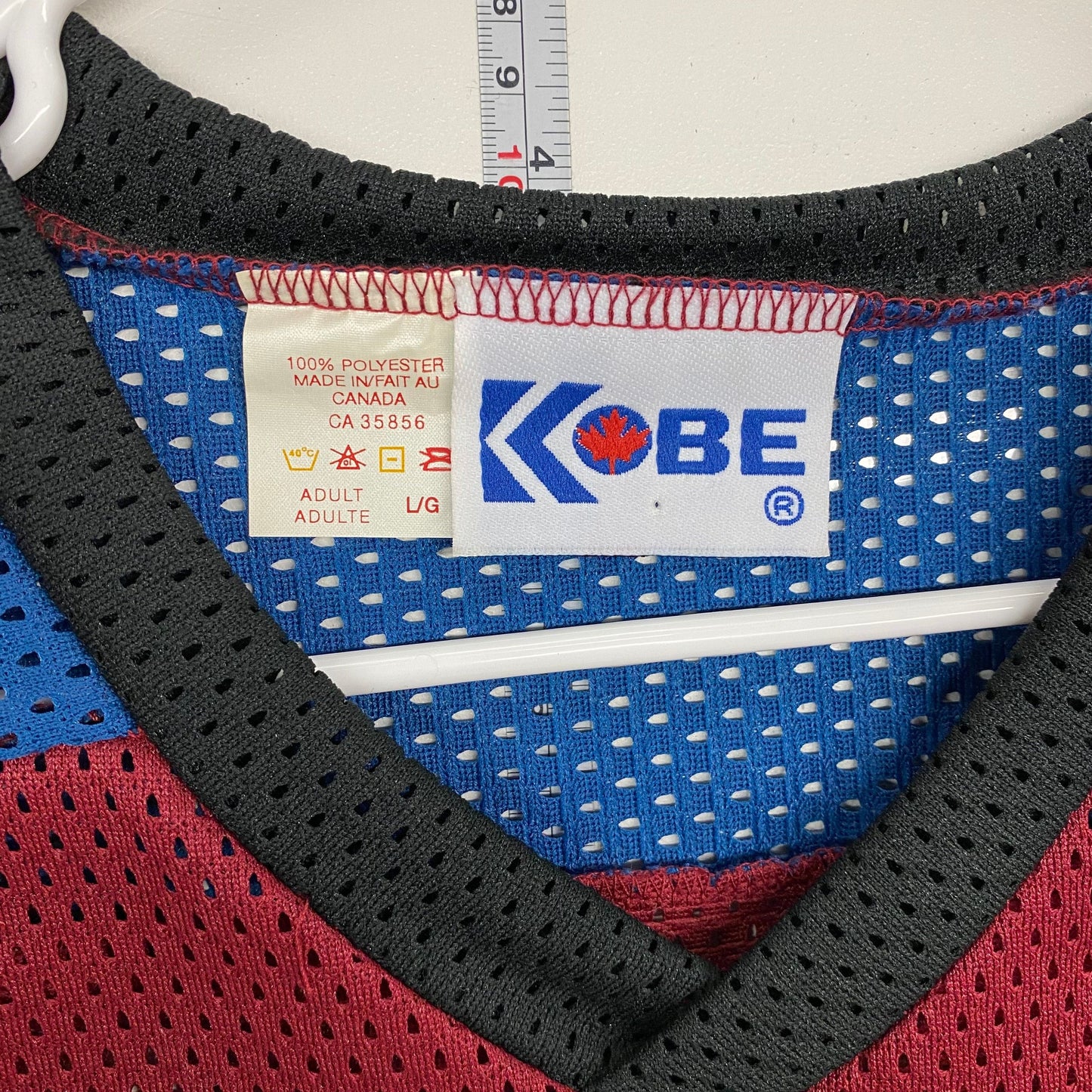 Kobe Size L Hockey Practice Jersey, Avalanche Colors
