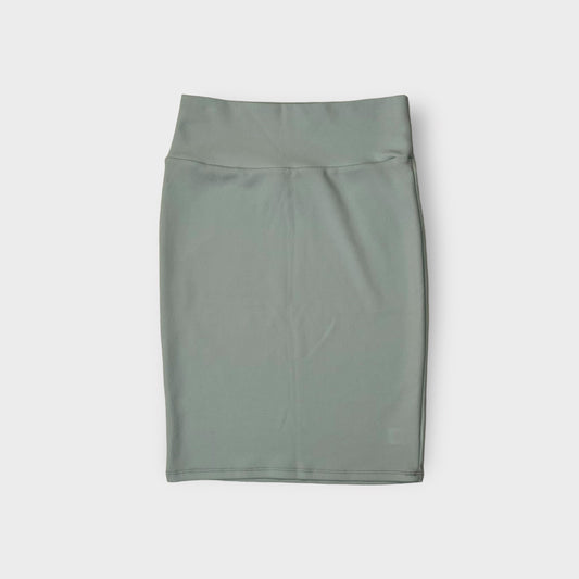 LuLaRoe Cassie Pencil Skirt | S (6-8) | Pale Blue Solid | NWT