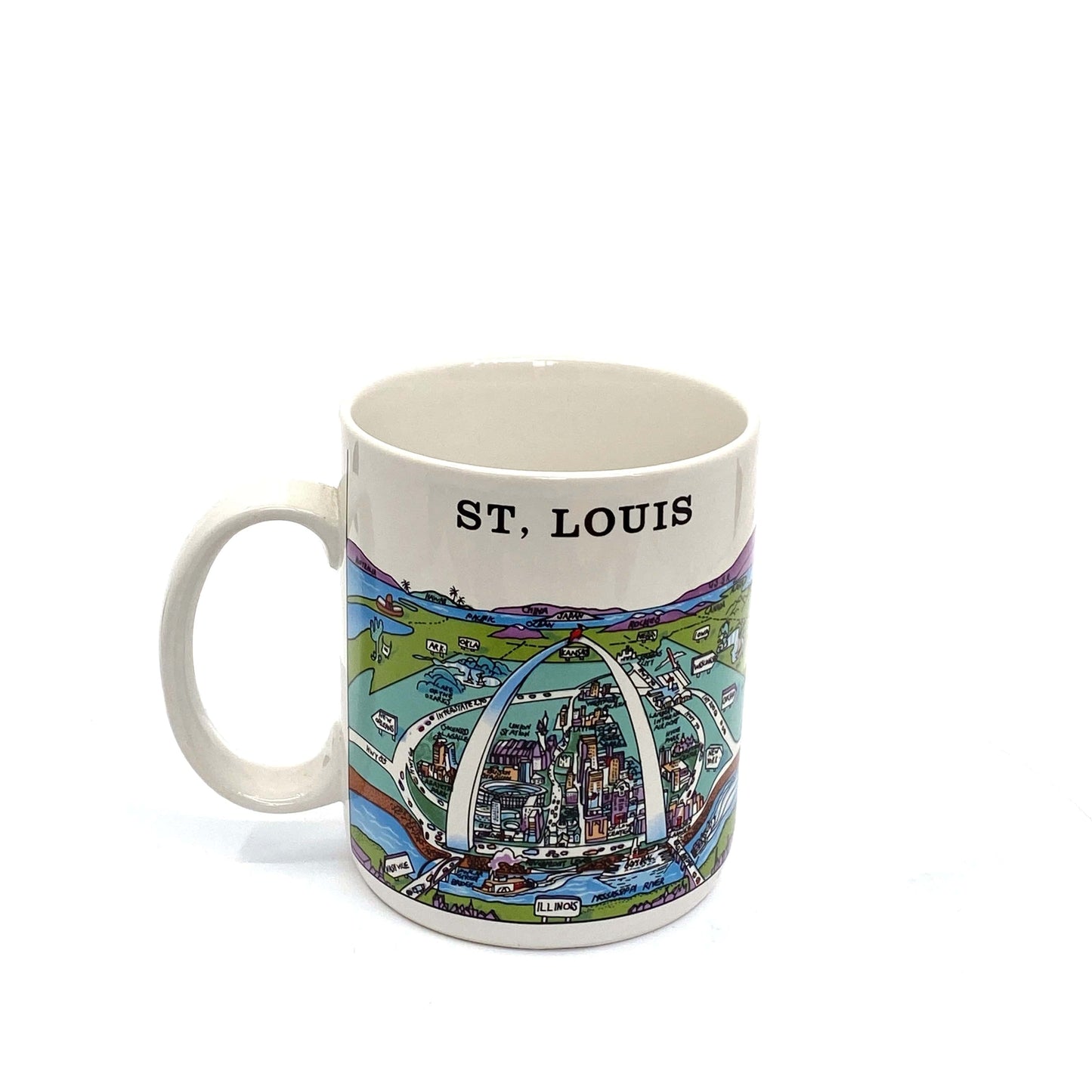St. Louis, MO. Travel Tourism Souvenir Coffee Cup/Mug 14 Fl Oz