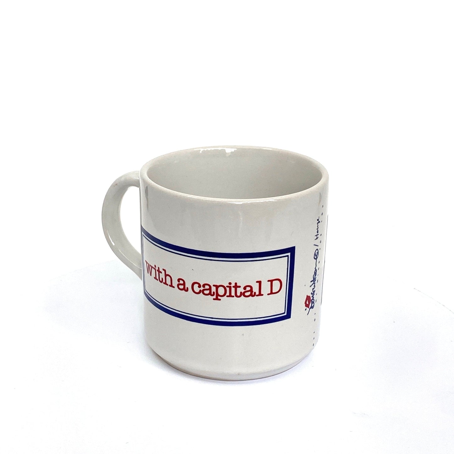 ‘Debbie with a capital D’ White Ceramic Personalized Coffee Cup 14 Fl Oz