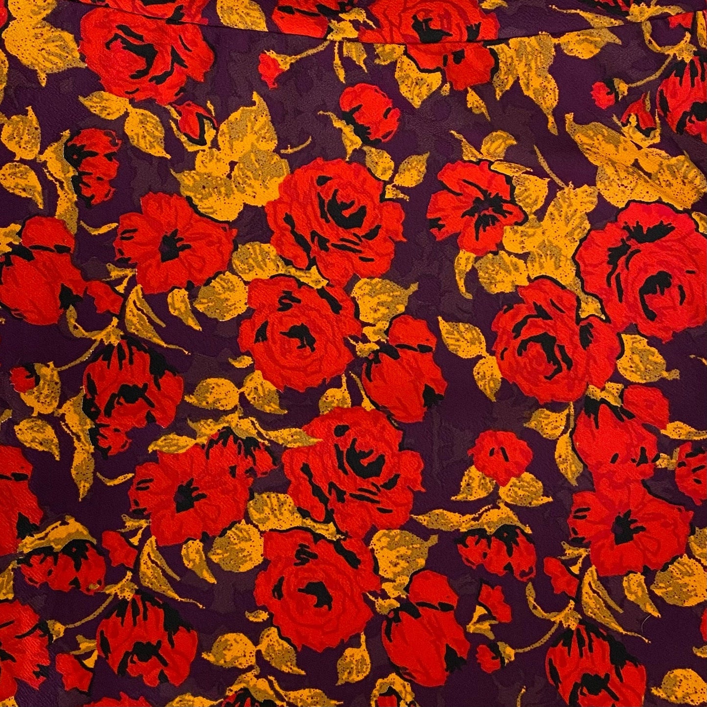 LuLaRoe Cassie Pencil Skirt | XL (18-20) | Purple/Red | ROSES | NWT