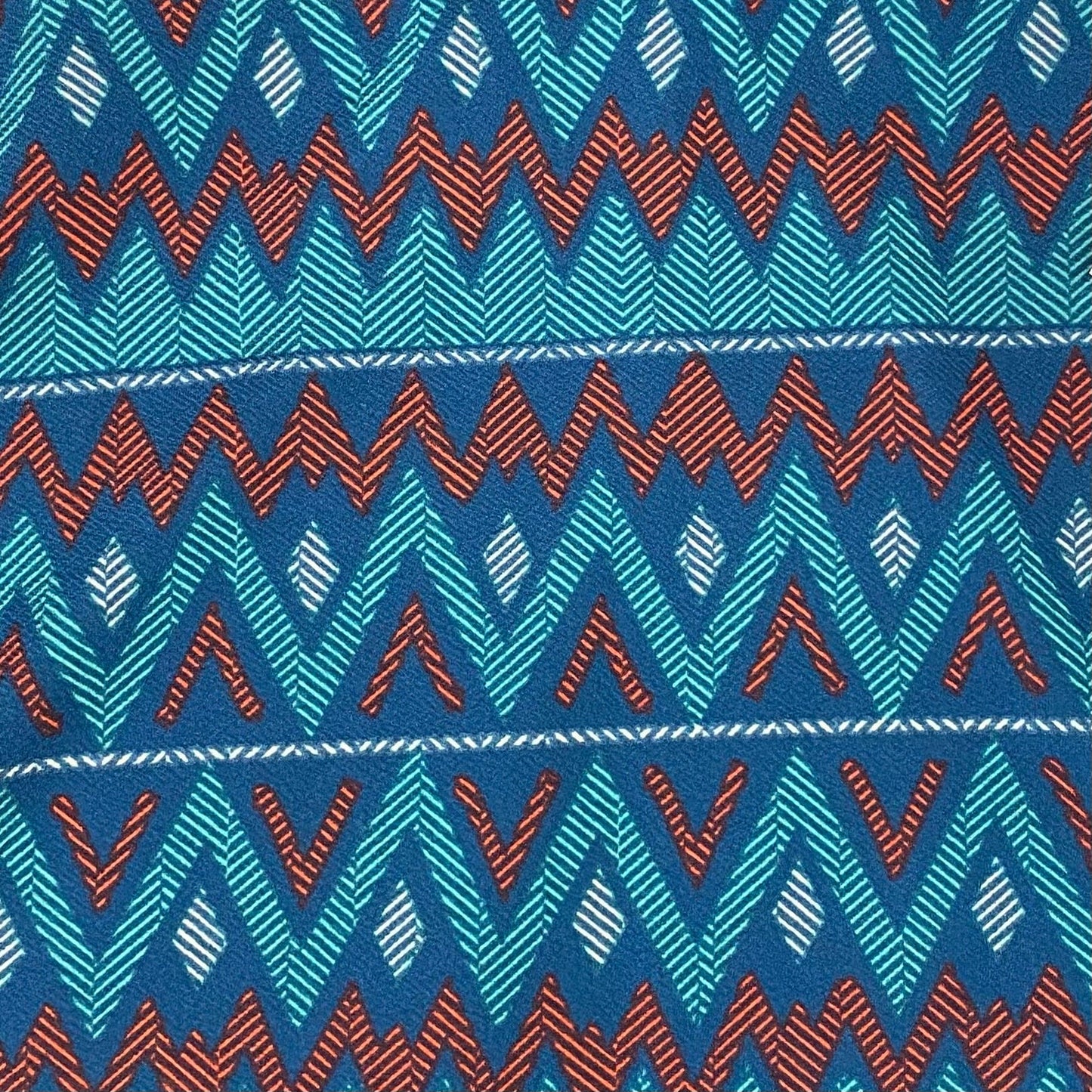 LuLaRoe Womens M Turquoise Terraces Print Azure Skirt NWT*