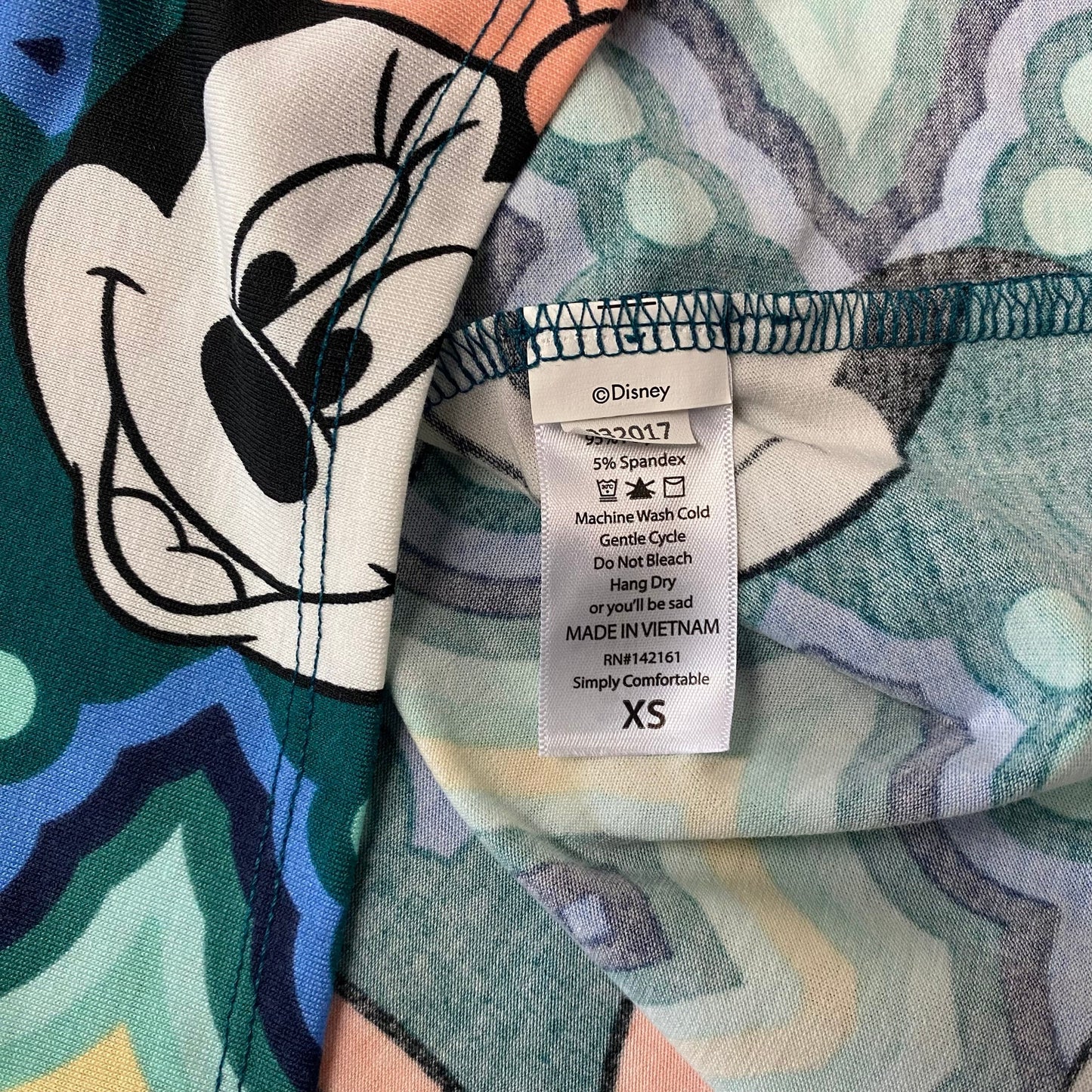 LuLaRoe Disney | Minnie Mouse Irma S/s Tunic Top | Color: Blue/Green | Size: XS | NWT