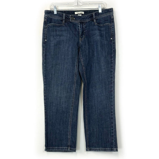 White House Black Market | Womens Wide Leg Denim ‘Noir’ | Color: Blue | Size: 10