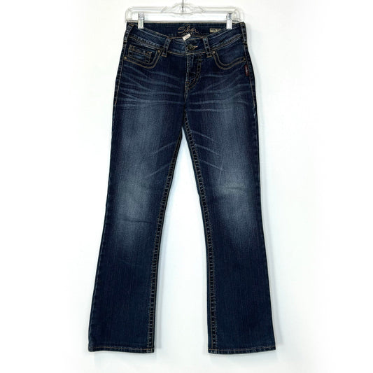 Silver Jeans Suki 17” Bootcut Jeans – Comfortable Fit for Women – Available in Blue – Size 27/32