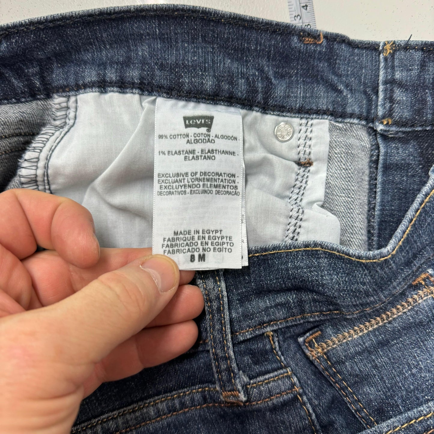 Levi Strauss Womens 515 Bootcut Jeans – Comfortable Fit for Everyday Wear – Size 8M – Color: Blue