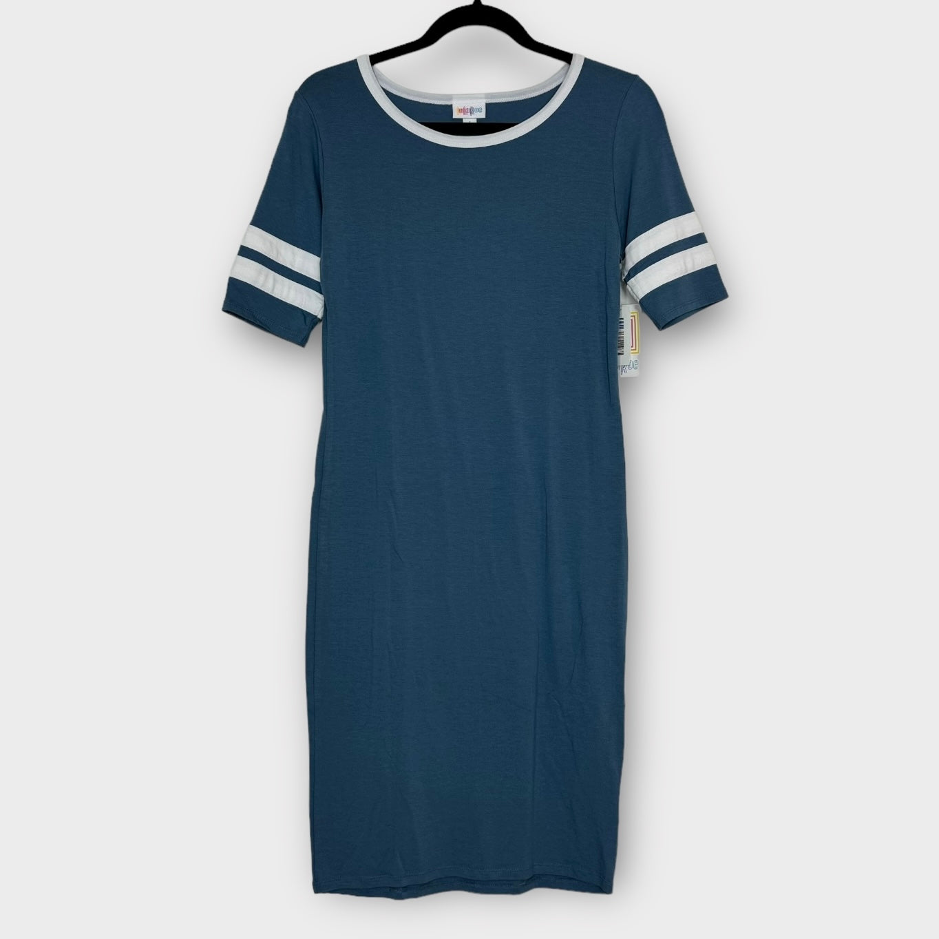 lularoe bodycon dress Lularoe Julia Bodycon Dress Stripes Light Weight Green - Small