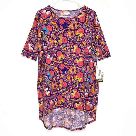 LuLaRoe Disney | Minnie Mouse Irma S/s Tunic Top | Color: Multicolor | Size: S | NWT