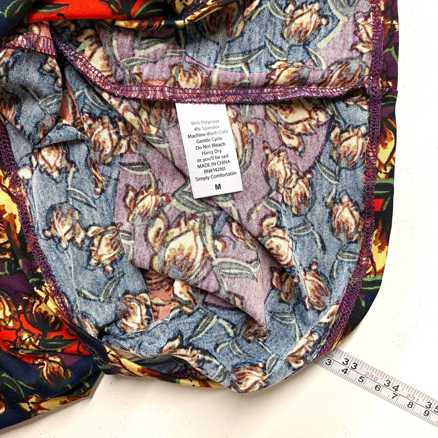 LuLaRoe Julia Bodycon Dress | M (8-10) | Purple/Red/Blue | Floral | NWT